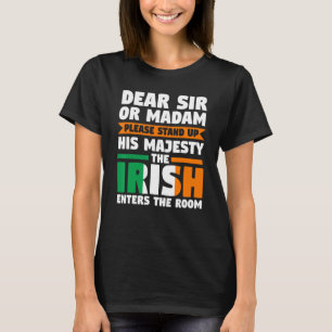 Camiseta caro senhor ou senhora levantem-se irlandeses Irla