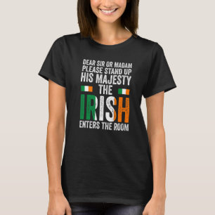 Camiseta caro senhor ou senhora stand o irlandês entra na I