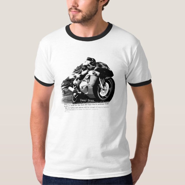 Camiseta Caro t-shirt do chefe - Sportbike (Frente)