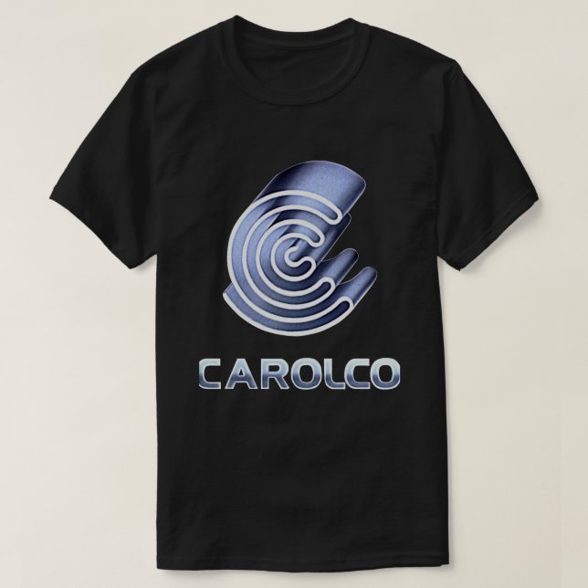 Camiseta CAROLCO IMAGENS Logotipo da empresa defeituosa Fil (Frente do Design)
