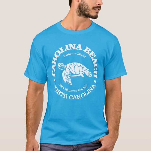 Camiseta Carolina Beach (tartaruga marinha) (Frente)