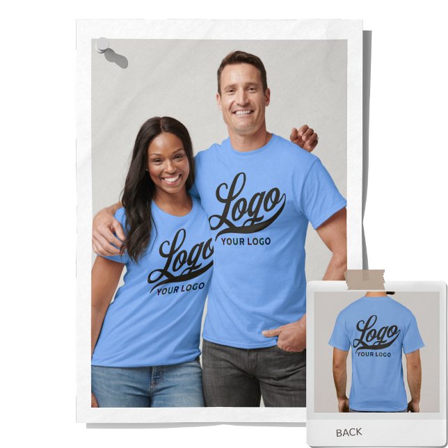 Camiseta Carolina Blue Company Logo Swag Business Men Mulhe (Criador carregado)