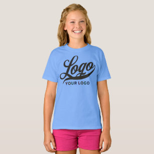 Camiseta Carolina Blue Company Logo Swap Business Kids Girl