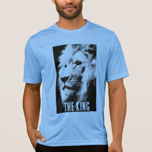 Camiseta Carolina Blue King Mens Sport-Tek Competitive Lion