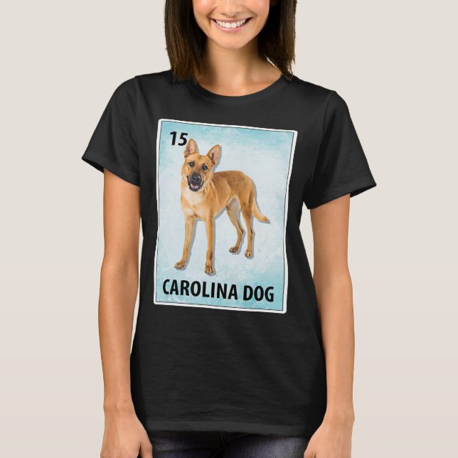 Camiseta Carolina Cão Mexicano Cartões de Cachorro T-Shirt (Frente)