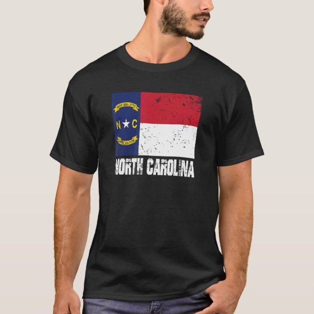 Camiseta Carolina do Norte Estados Unidos América EUA Améri (Frente)