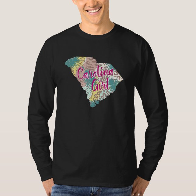 Camiseta Carolina Girl Tropical Floral Carolina do Sul (Frente)