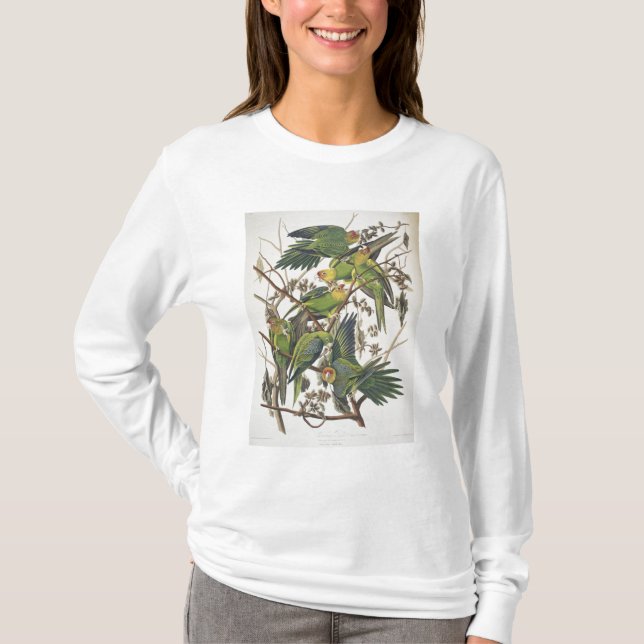 Camiseta Carolina Parakeet, de 'Birds of America', 1829 (Frente)