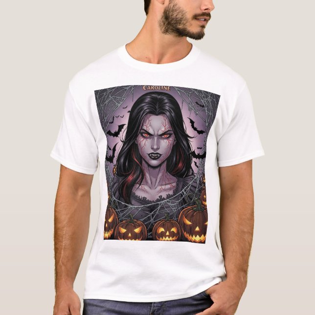 Camiseta Caroline Forbes - Os Diários Dos Vampiros Inspirad (Frente)
