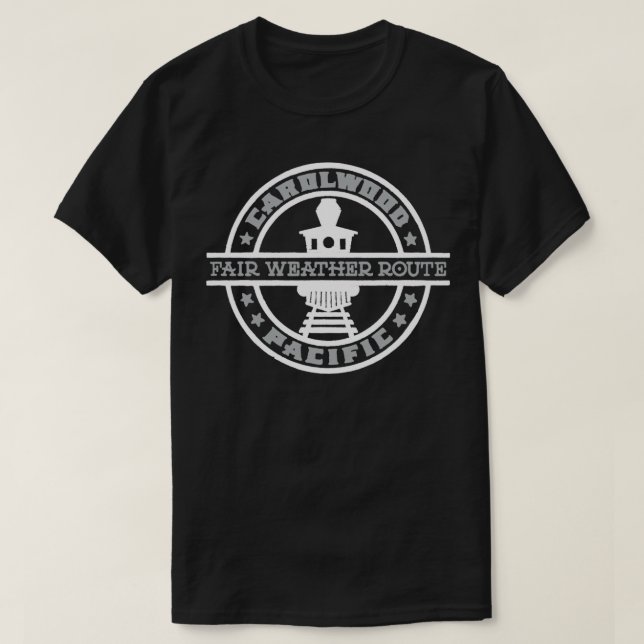 Camiseta Carolwood Pacific Railroad (Frente do Design)
