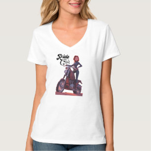 Camiseta Carona Como Uma Garota Biker