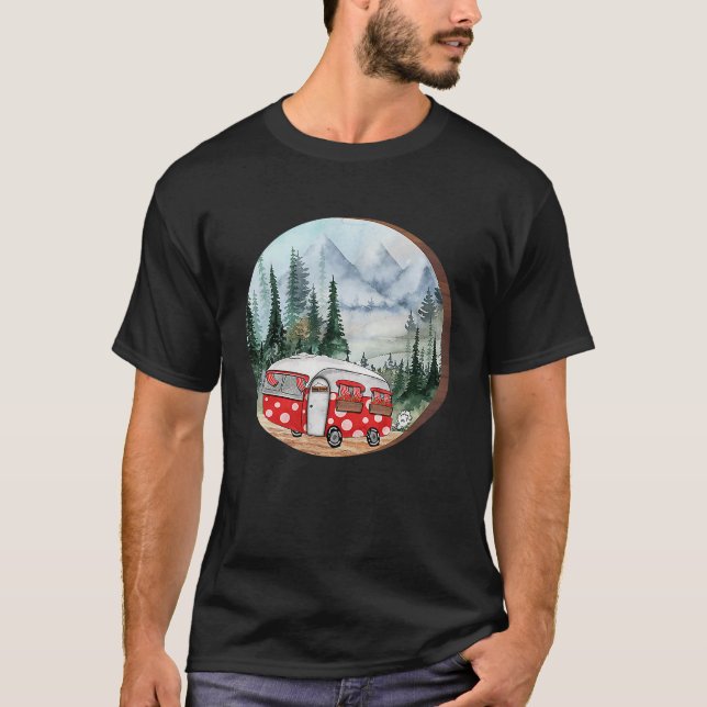 Camiseta carona de campismo e sonho dos alpinistas (Frente)
