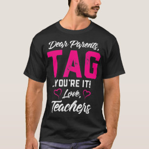 Camiseta Caros Pais Dizem Que Adoram Professores Engraçados
