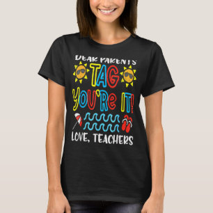 Camiseta Caros pais dizem que você ama professores no dia p