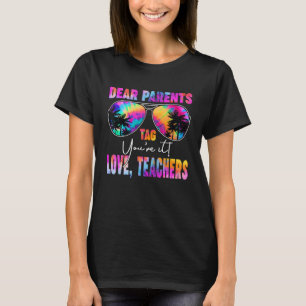 Camiseta Caros Pais Engraçados Tag Você ama Professores Som