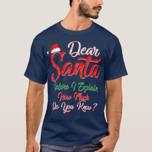 Camiseta Caros Papais noeis Antes De Explicar Quanto Vocês 