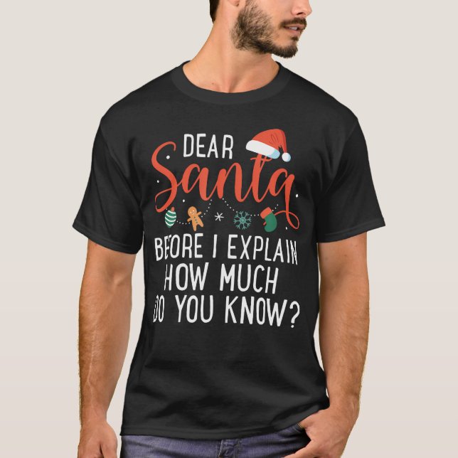 Camiseta Caros Papais noeis Antes De Explicar Quanto Vocês  (Frente)
