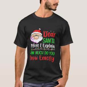 Camiseta Caros Papais noeis Antes De Explicar Quanto Vocês 
