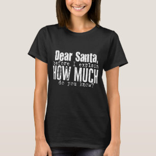 Camiseta Caros Papais noeis De Natal Antes De Explicar Quan
