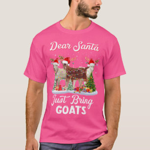 Camiseta Caros Papais noeis De Natal Tragam Caprinos Para G