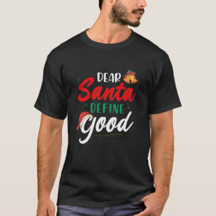 Camiseta Caros Papais noeis Definem Boa Design de Natal Eng
