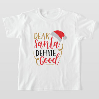 Camiseta Caros Papais noeis. Definir bom Natal