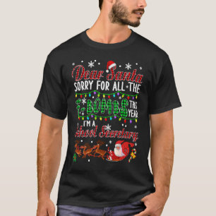 Camiseta Caros Papais noeis Desculpem Por Todo O Segredo Es