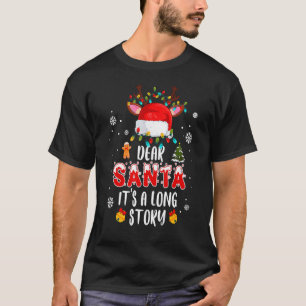 Camiseta Caros Papais noeis, é um Cristo de Santa Hat, de l