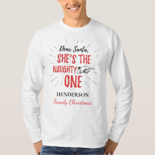 Camiseta Caros Papais noeis, ela é a família de Natal tra