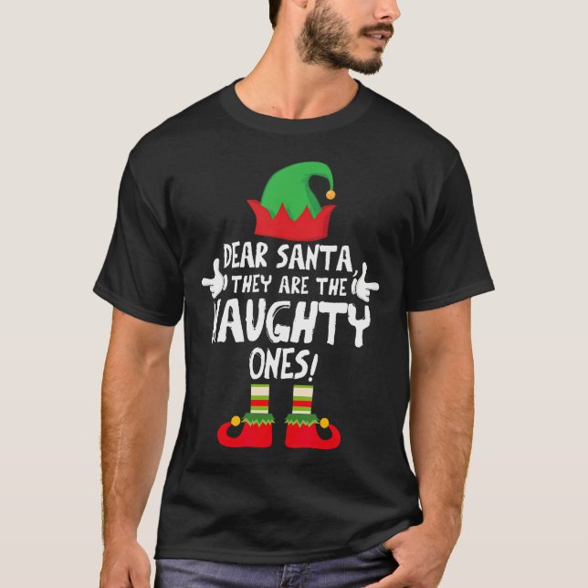 Camiseta Caros Papais noeis, Eles São O Natal Da Família. (Frente)