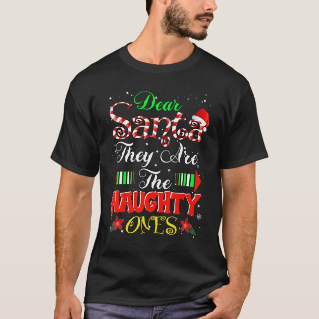 Camiseta Caros Papais noeis, eles são os malvados do Natal (Frente)