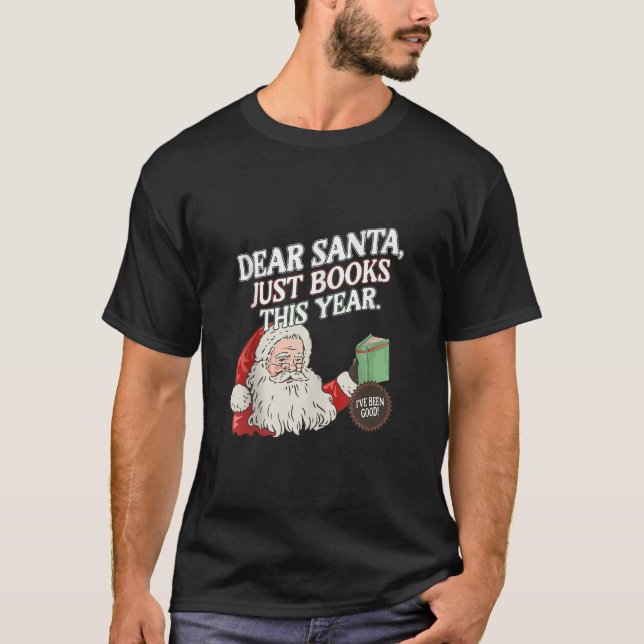 Camiseta Caros Papais noeis Engraçados Apenas Livros Este A (Frente)