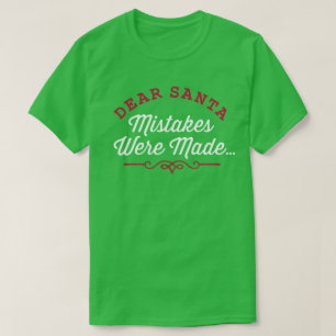 Camiseta Caros Papais noeis, Erros Foram Cometidos