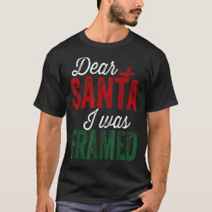 Camiseta Caros Papais noeis, Eu Estava Enquadrada No Natal.
