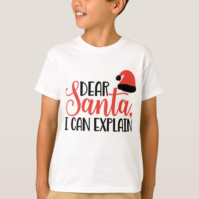 Camiseta Caros Papais noeis, Eu Posso Explicar (Frente)