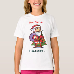 Camiseta Caros Papais noeis, Eu Posso Explicar - Feliz Nata