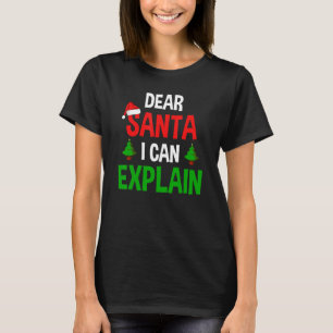 Camiseta Caros Papais noeis Eu Posso Explicar Um Feliz Nata