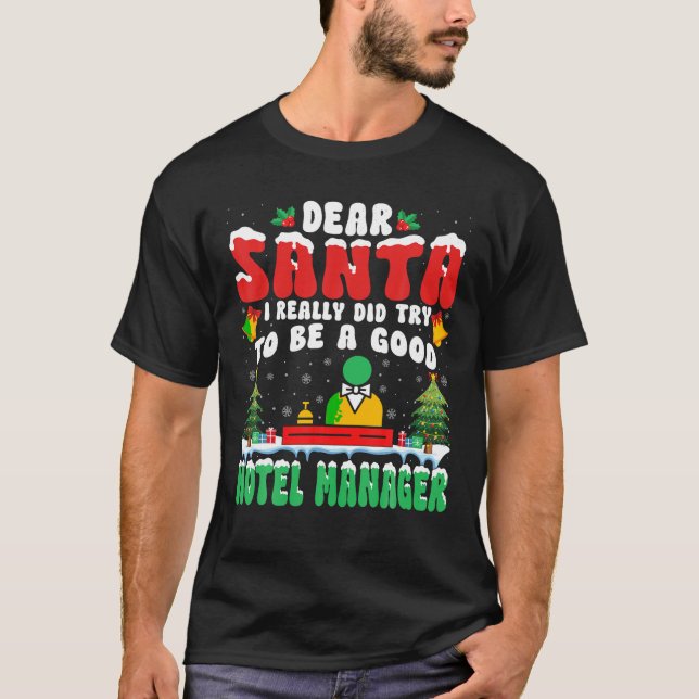 Camiseta Caros Papais noeis, eu realmente tento ser um bom  (Frente)