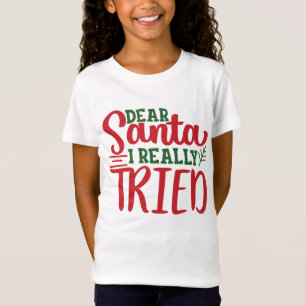 Camiseta Caros Papais noeis, eu tentei natal de crianças en