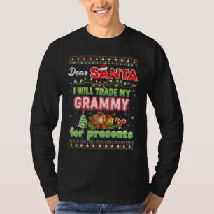 Camiseta Caros Papais noeis, Eu Trocarei O Meu Grammy Para