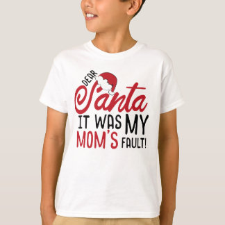 Camiseta Caros Papais noeis, Foi Minha Culpa De Mãe