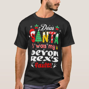 Camiseta Caros Papais noeis, Foi O Natal De Devon Rexs.