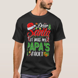 Camiseta Caros Papais noeis, foi o Natal do meu pai.