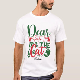 Camiseta Caros Papais noeis Foi O presente de Natal engraça