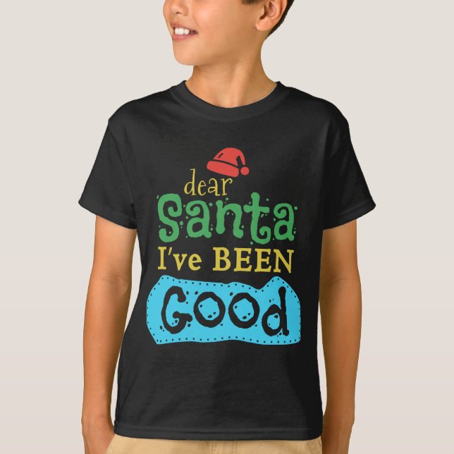 Camiseta Caros Papais noeis, fui bom (Frente)
