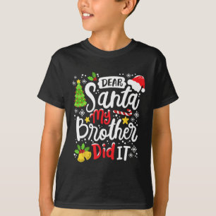 Camiseta Caros Papais noeis, Meu Irmão Fez Um Jogo De Natal