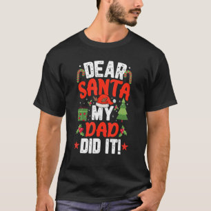 Camiseta Caros Papais noeis Meu Pai Dit It Family Combina C