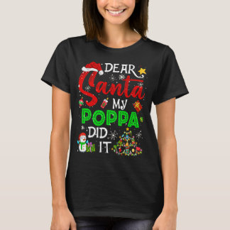 Camiseta Caros Papais noeis, Meu Pai Fez Coragem De Natal
