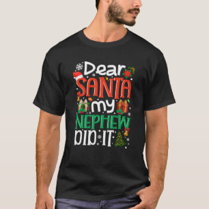 Camiseta Caros Papais noeis Meu Sobrinho Fez Uma Família En