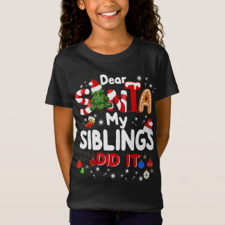 Camiseta Caros Papais noeis Meus Irmãos Fizeram Um Natal En